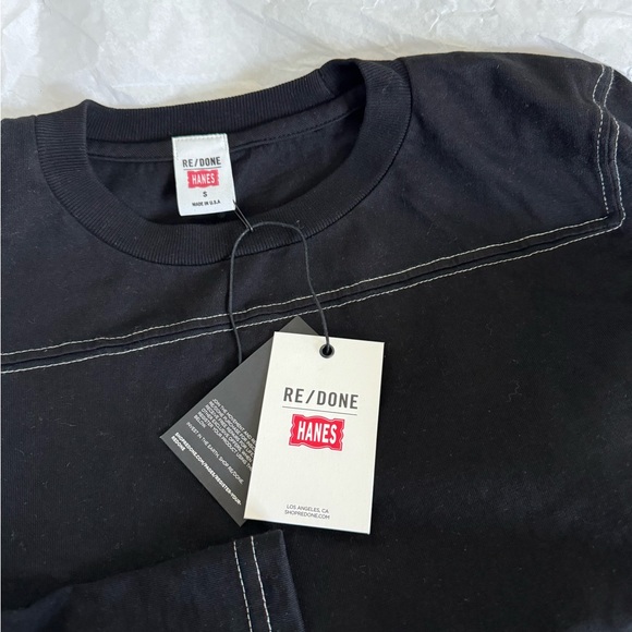 Re/done Cropped Varsity T-Shirt New - Picture 7 of 7